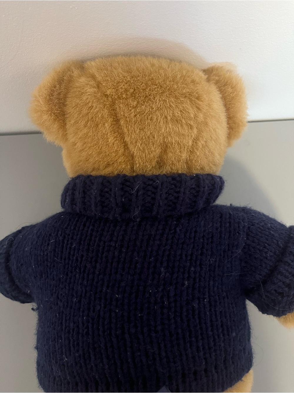 Polo Ralph Lauren 2008 teddy bear wearing blue knit sweater - Picture 5 of 8